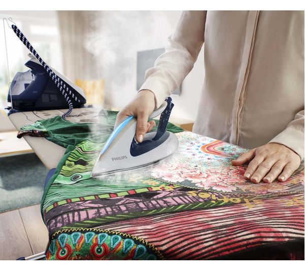 PHILIPS PerfectCare Elite GC9630 20 Steam Generator Iron - Navy & White