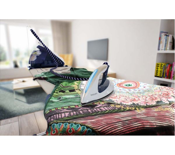 PHILIPS PerfectCare Elite GC9630 20 Steam Generator Iron - Navy & White