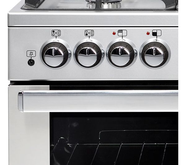 BELLING Gourmet 90DFT 90 cm Dual Fuel Range Cooker - Stainless Steel