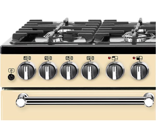 BELLING Kensington 100DFT Dual Fuel Range Cooker - Cream & Chrome