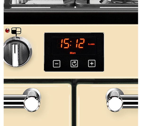 BELLING Kensington 100DFT Dual Fuel Range Cooker - Cream & Chrome