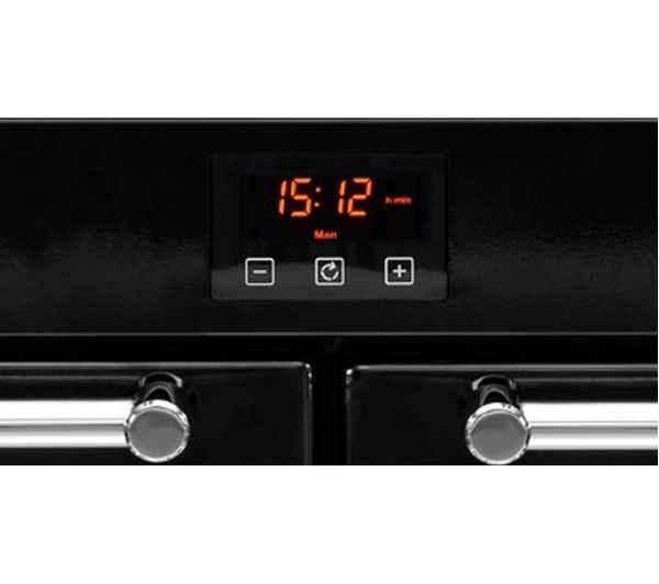 BELLING Kensington 100Ei Electric Induction Range Cooker - Black & Chrome