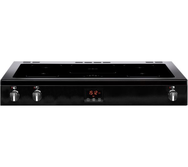 BELLING Kensington 100Ei Electric Induction Range Cooker - Black & Chrome