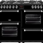 BELLING Kensington 100DFT Dual Fuel Range Cooker - Black & Chrome