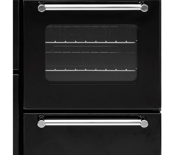 BELLING Kensington 100E Electric Ceramic Range Cooker - Black & Chrome