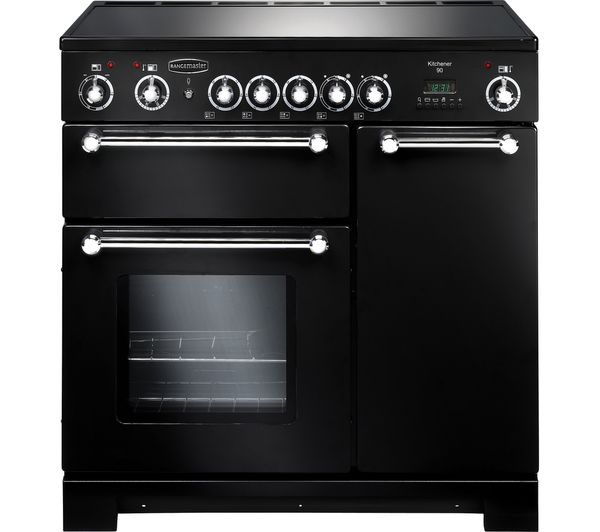 RANGEMASTER Kitchener 90 Electric Ceramic Range Cooker - Black