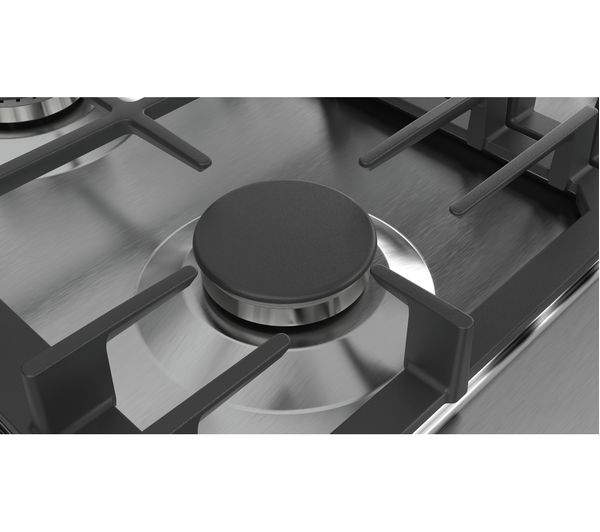 BOSCH Series 6 PCQ7A5B90 75 cm Gas Hob - Stainless Steel