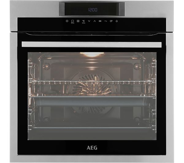 AEG BPE742320M Electric Pyrolytic Oven - Stainless Steel