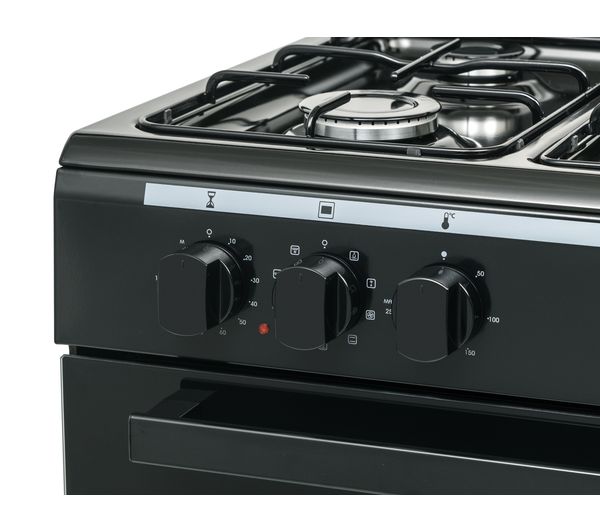 LOGIK LFTG90B18 90 cm Dual Fuel Range Cooker – Black