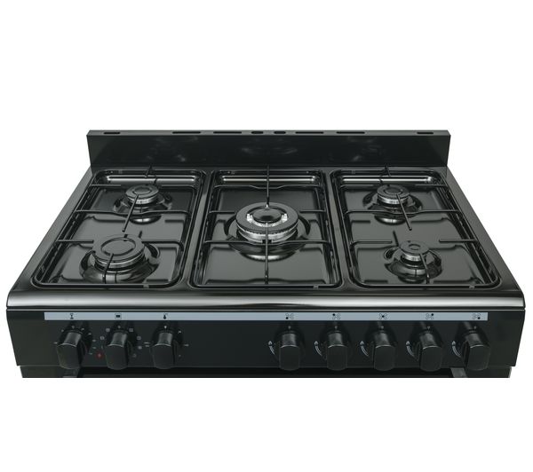 LOGIK LFTG90B18 90 cm Dual Fuel Range Cooker – Black