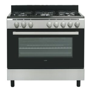 LOGIK LFTG90X18 90 cm Dual Fuel Range Cooker – Stainless Steel