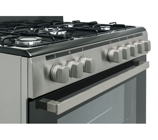 LOGIK LFTG90X18 90 cm Dual Fuel Range Cooker – Stainless Steel