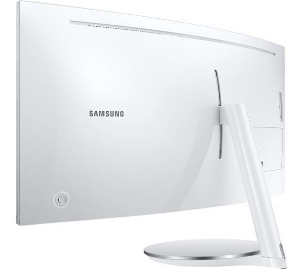 SAMSUNG LC34J791WTPXXU Quad HD 34" Curved LED Monitor - White & Silver