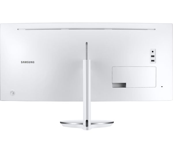 SAMSUNG LC34J791WTPXXU Quad HD 34" Curved LED Monitor - White & Silver