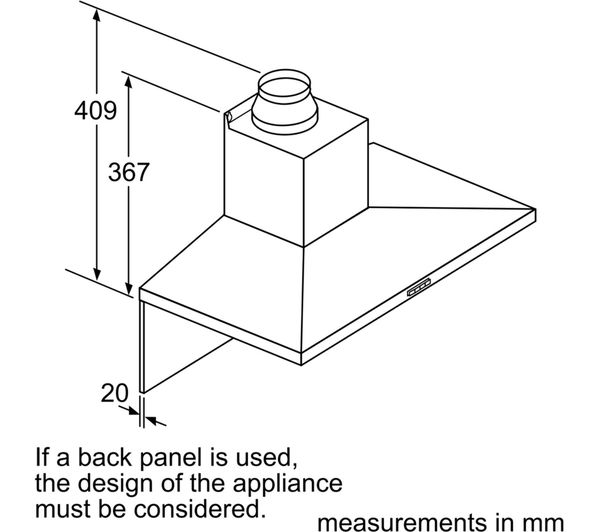 BOSCH Series 4 DWQ66DM50B Chimney Cooker Hood - Stainless Steel