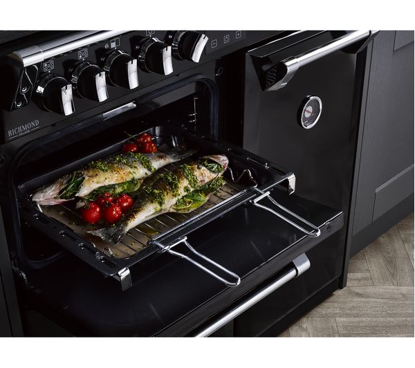 STOVES Richmond S900DF CC 90 cm Dual Fuel Range Cooker - Black