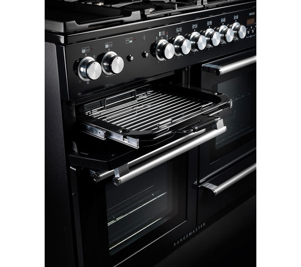 RANGEMASTER Nexus NEX110DFFSL C 110 cm Dual Fuel Range Cooker - Slate & Chrome