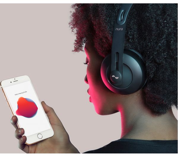 NURA Nuraphone Wireless Bluetooth Noise-Cancelling Headphones - Black