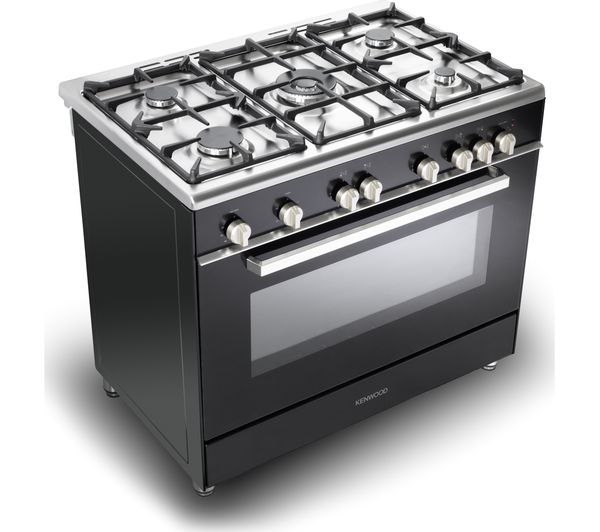 KENWOOD CK307G 90 cm Gas Range Cooker – Black & Chrome