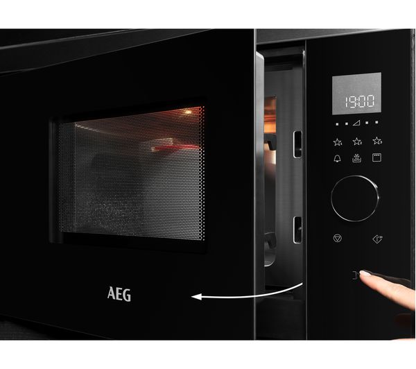 AEG MBB1756SEM Built-in Solo Microwave - Black & Stainless Steel