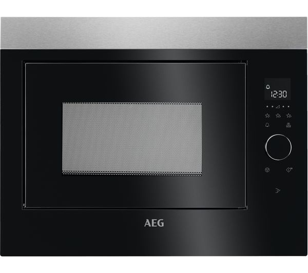 AEG MBE2658SEM Built-in Solo Microwave - Black & Stainless Steel