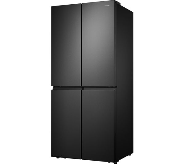 HISENSE PureFlat RQ563N4AF1 Fridge Freezer - Black Steel