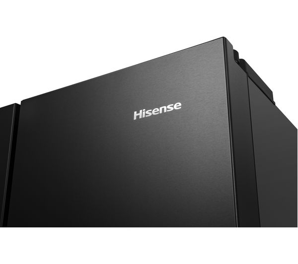HISENSE PureFlat RQ563N4AF1 Fridge Freezer - Black Steel