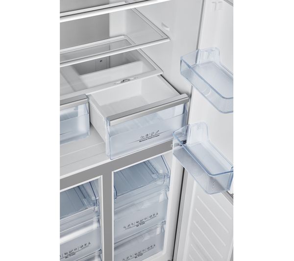 HISENSE PureFlat RQ563N4AF1 Fridge Freezer - Black Steel