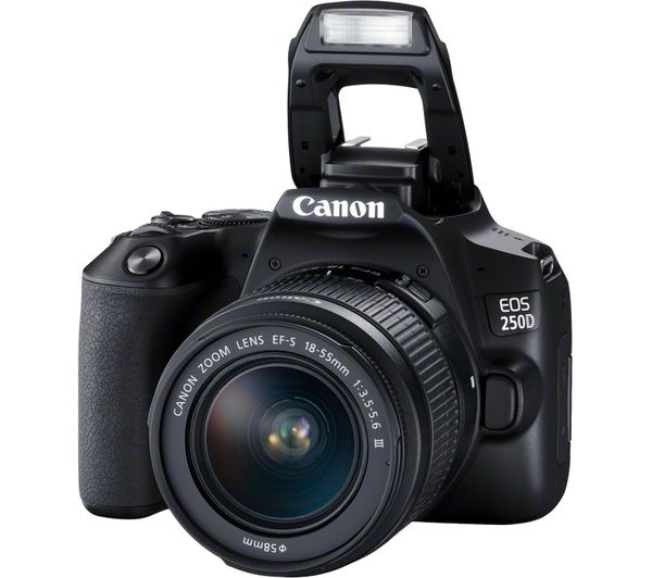 CANON EOS 250D DSLR Camera with EF-S 18-55 mm f 3.5-5.6 III & EF 50 mm f 1.8 STM Lens