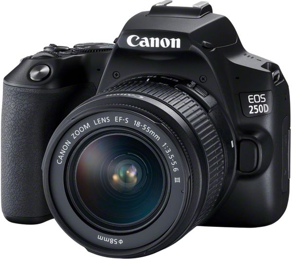 CANON EOS 250D DSLR Camera with EF-S 18-55 mm f 3.5-5.6 III & EF 50 mm f 1.8 STM Lens