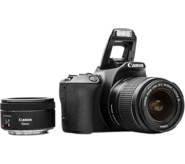 CANON EOS 250D DSLR Camera with EF-S 18-55 mm f 3.5-5.6 III & EF 50 mm f 1.8 STM Lens