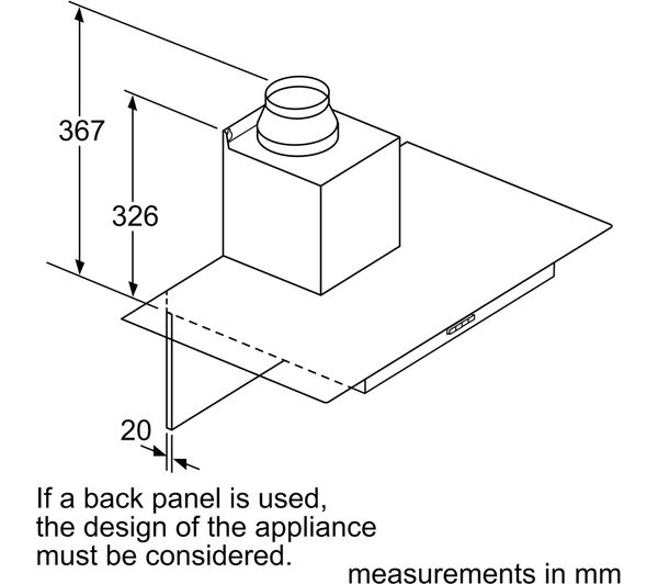 NEFF N30 D64GBC0N0B Chimney Cooker Hood - Stainless Steel
