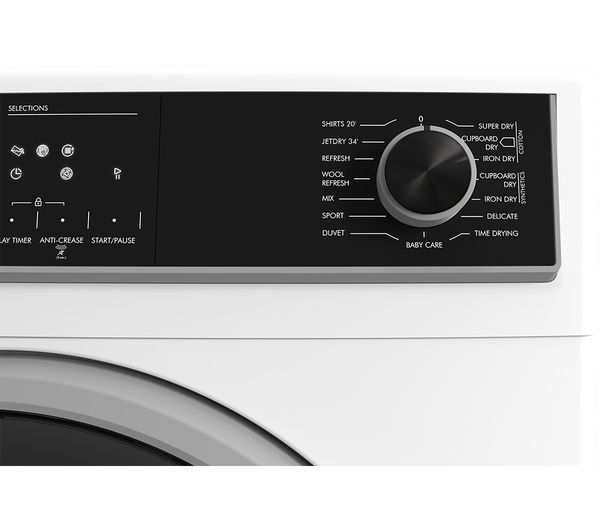 SHARP KD-HHH9S7GW2-EN 9 kg Heat Pump Tumble Dryer - White