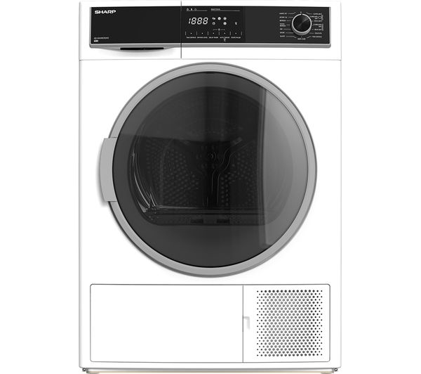 SHARP KD-HHH9S7GW2-EN 9 kg Heat Pump Tumble Dryer - White