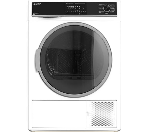 SHARP KD-HHH8S7GW2-EN 8 kg Heat Pump Tumble Dryer - White