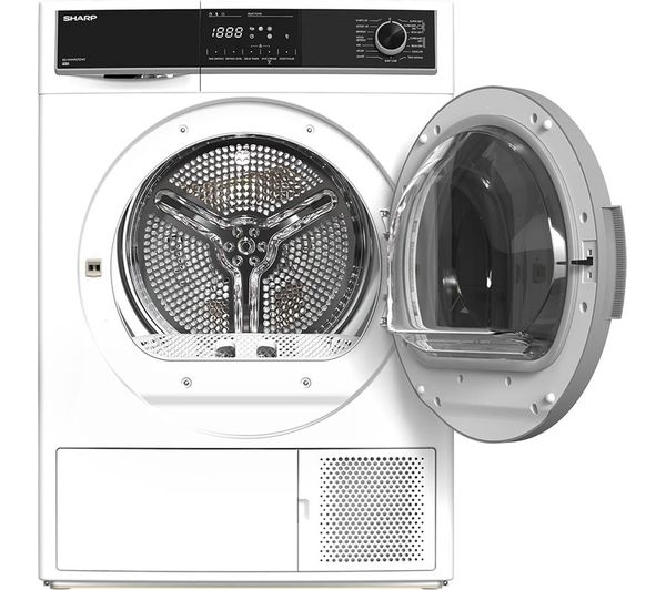 SHARP KD-HHH8S7GW2-EN 8 kg Heat Pump Tumble Dryer - White