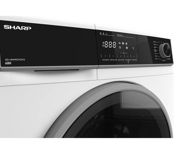 SHARP KD-HHH8S7GW2-EN 8 kg Heat Pump Tumble Dryer - White