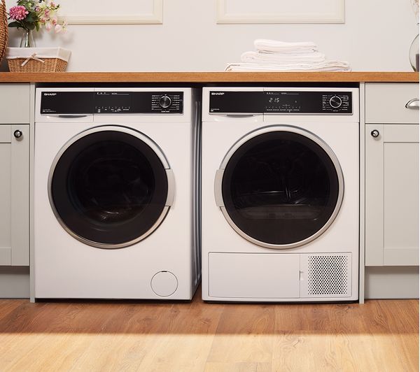 SHARP KD-HHH8S7GW2-EN 8 kg Heat Pump Tumble Dryer - White