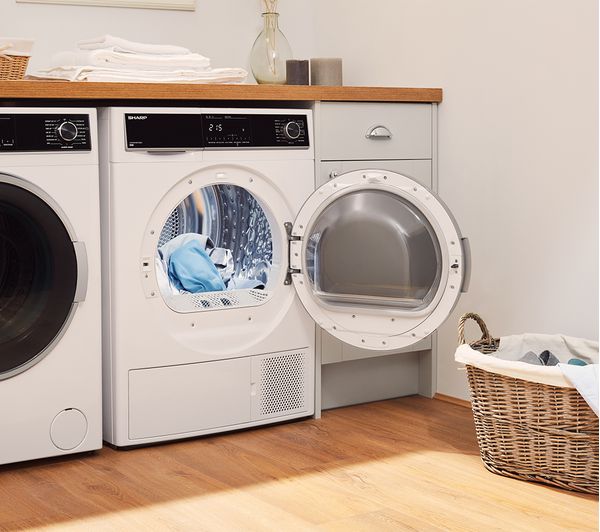 SHARP KD-HHH8S7GW2-EN 8 kg Heat Pump Tumble Dryer - White