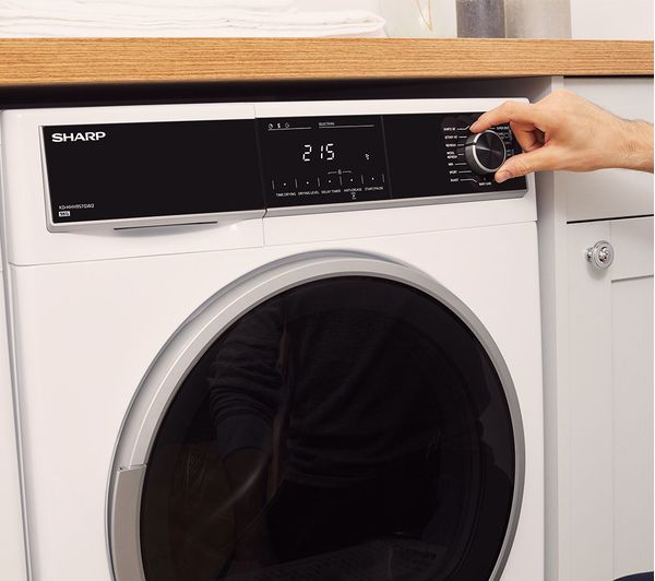 SHARP KD-HHH8S7GW2-EN 8 kg Heat Pump Tumble Dryer - White