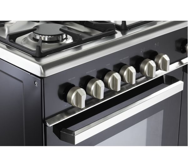 KENWOOD CK407G 90 cm Gas Range Cooker - Black & Chrome