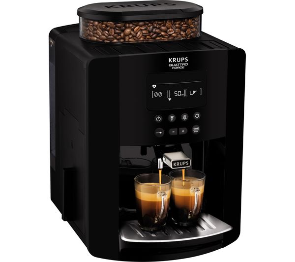 KRUPS Arabica Digital Espresso EA817040 Bean to Cup Coffee Machine - Black