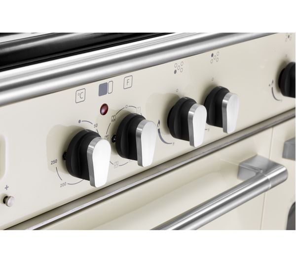 KENWOOD CK435CR 90 cm Dual Fuel Range Cooker - Cream & Stainless Steel