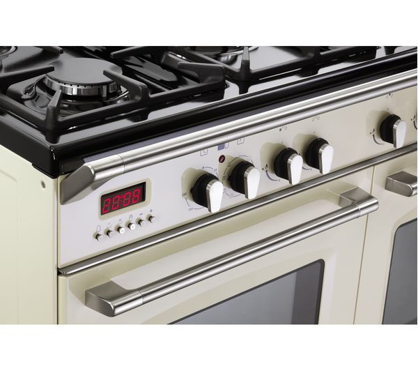 KENWOOD CK435CR 90 cm Dual Fuel Range Cooker - Cream & Stainless Steel