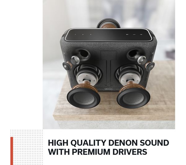 DENON Home 250 Wireless Multi-room Speaker with Amazon Alexa - Black