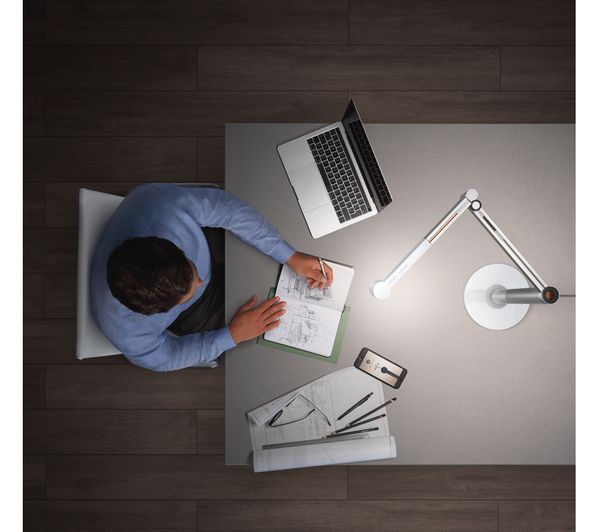 DYSON Solarcycle Morph Desk - White & Silver