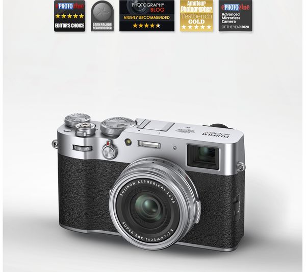 FUJIFILM X100V High Performance Compact Camera - Silver