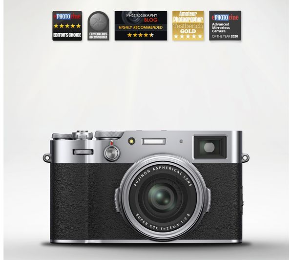 FUJIFILM X100V High Performance Compact Camera - Silver