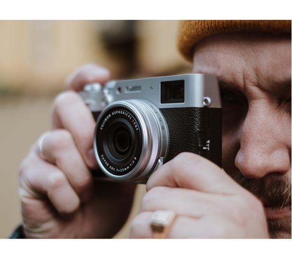 FUJIFILM X100V High Performance Compact Camera - Silver