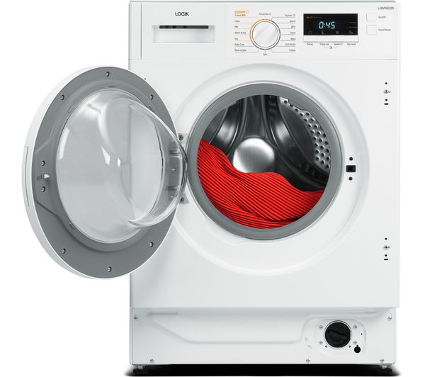 LOGIK LI8W6D20 Integrated 8 kg Washer Dryer